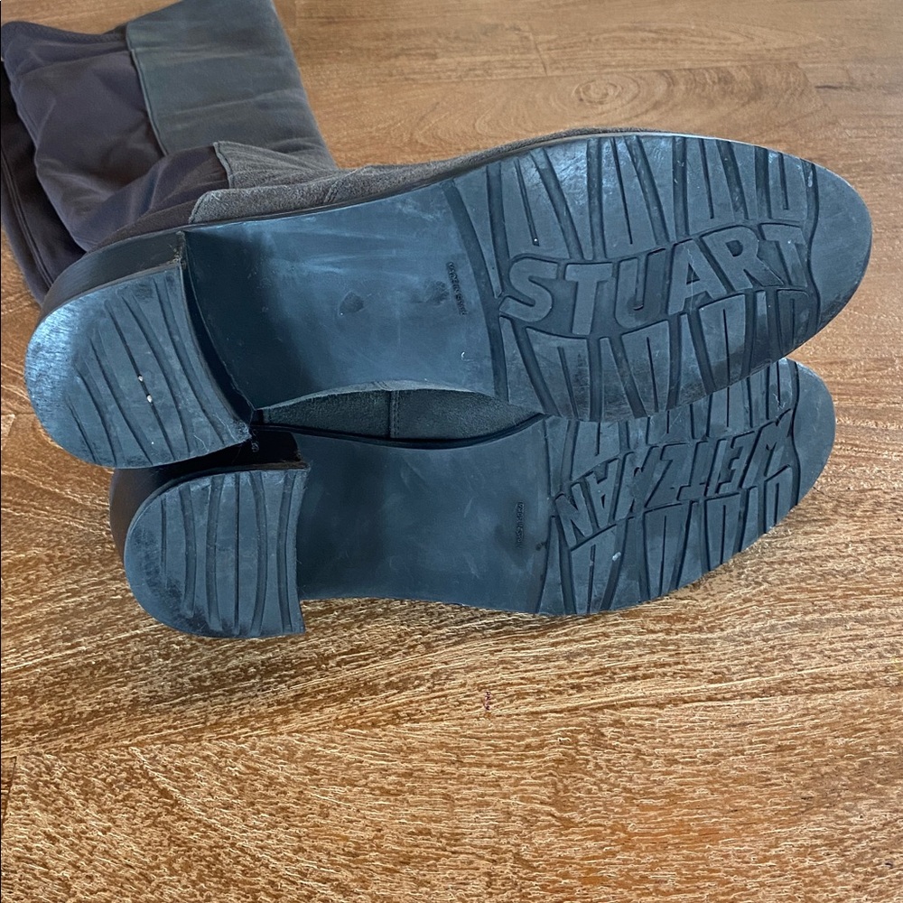 Stuart Weitzman OKB reserve 5050 boots, slate gray - Picture 2 of 11